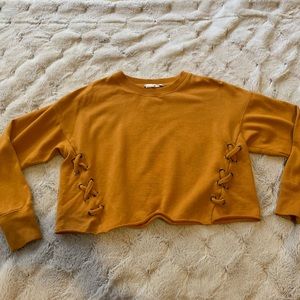 Pink Rose cropped sweater
